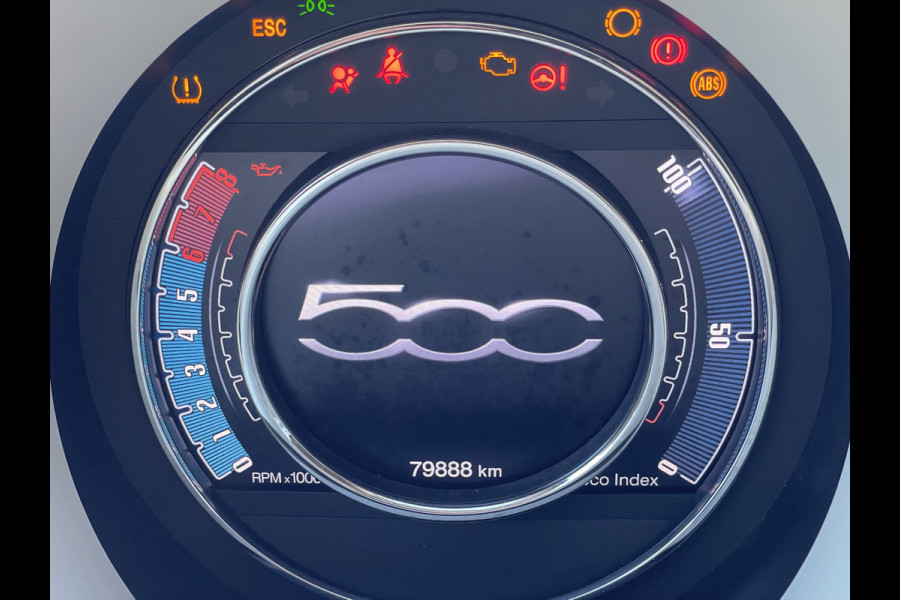Fiat 500C 86pk Lounge (Navigatie - Leder - Stoelverwarming - Apple Carplay - Airco - Cruise Controle - 15"velgen)