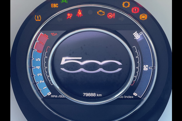 Fiat 500C 86pk Lounge (Navigatie - Leder - Stoelverwarming - Apple Carplay - Airco - Cruise Controle - 15"velgen)