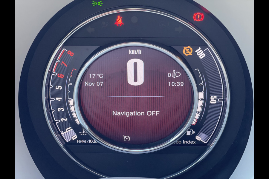 Fiat 500C 86pk Lounge (Navigatie - Leder - Stoelverwarming - Apple Carplay - Airco - Cruise Controle - 15"velgen)