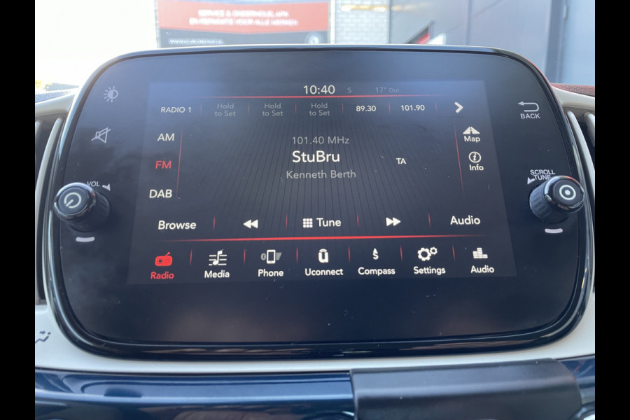 Fiat 500C 86pk Lounge (Navigatie - Leder - Stoelverwarming - Apple Carplay - Airco - Cruise Controle - 15"velgen)