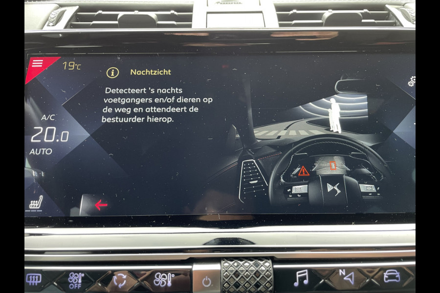 DS Ds 7 Crossback 225pk Opera (Elektrisch Dak - Leder incl verwarming/koeling/massage/geheugen - NightVision - Focal Electra - Elektrische Klep -