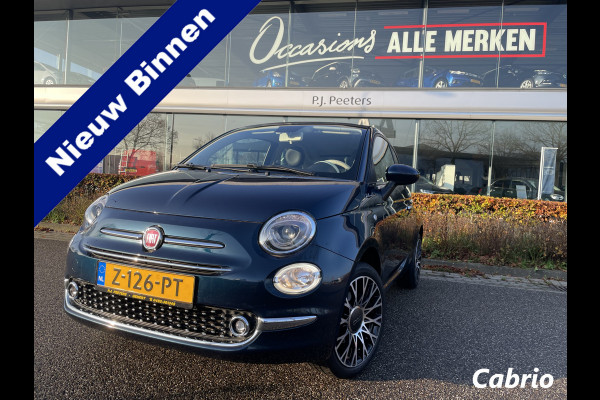 Fiat 500 1.0 Hybrid Airco - Cruise control - Parkeersensoren achter - Open dak - Bluetooth - Navigatiesysteem - Mistlampen voor - Stuur multifunctioneel - Elektrische ramen voor - Stuur leder - Licht metalen vel
