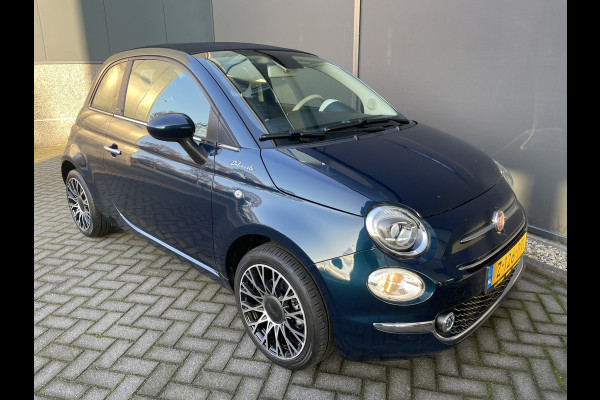 Fiat 500 1.0 Hybrid Airco - Cruise control - Parkeersensoren achter - Open dak - Bluetooth - Navigatiesysteem - Mistlampen voor - Stuur multifunctioneel - Elektrische ramen voor - Stuur leder - Licht metalen vel