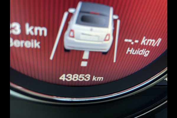 Fiat 500 1.0 Hybrid Airco - Cruise control - Parkeersensoren achter - Open dak - Bluetooth - Navigatiesysteem - Mistlampen voor - Stuur multifunctioneel - Elektrische ramen voor - Stuur leder - Licht metalen vel