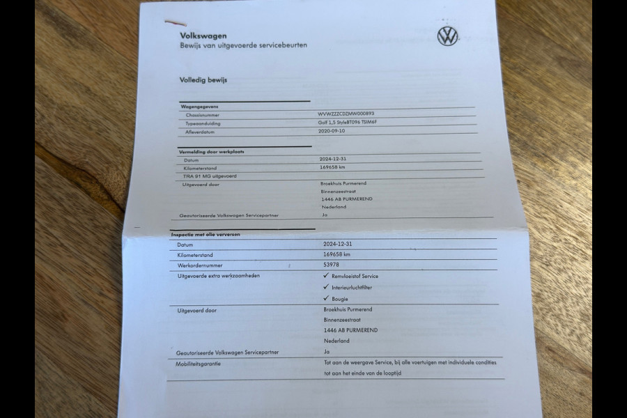 Volkswagen Golf 1.5 TSI Style / Nardo Grey / ACTIE !