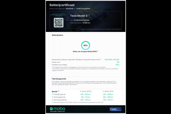 Tesla Model 3 Standard RWD Plus / FSD-Autopilot / ACTIE
