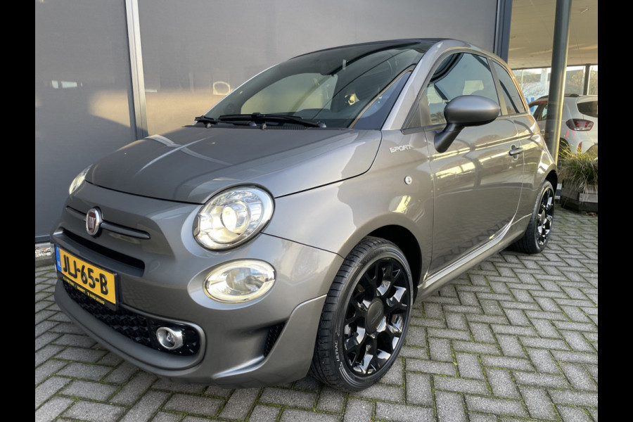 Fiat 500 1.0 Hybrid Airco - Cruise control - Open dak - Parkeersensoren achter - Mistlampen voor - Stuur leder - Stuur multifunctioneel - Bluetooth - Licht metalen velgen 15 inch
