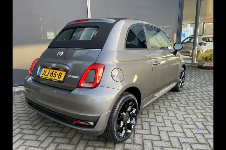 Fiat 500 1.0 Hybrid Airco - Cruise control - Open dak - Parkeersensoren achter - Mistlampen voor - Stuur leder - Stuur multifunctioneel - Bluetooth - Licht metalen velgen 15 inch