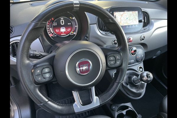 Fiat 500 1.0 Hybrid Airco - Cruise control - Open dak - Parkeersensoren achter - Mistlampen voor - Stuur leder - Stuur multifunctioneel - Bluetooth - Licht metalen velgen 15 inch