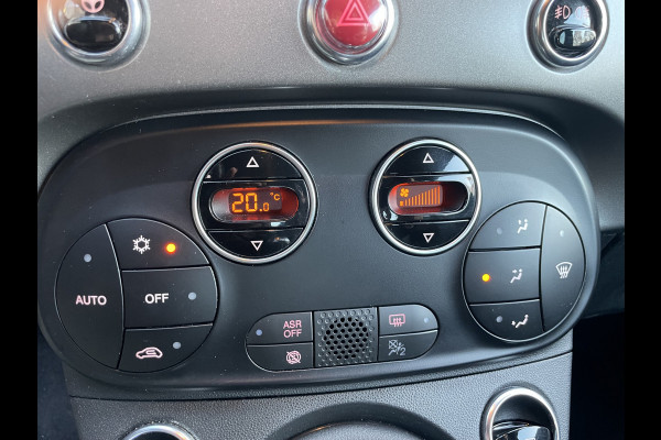 Fiat 500 1.0 Hybrid Airco - Cruise control - Open dak - Parkeersensoren achter - Mistlampen voor - Stuur leder - Stuur multifunctioneel - Bluetooth - Licht metalen velgen 15 inch