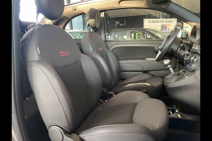 Fiat 500 1.0 Hybrid Airco - Cruise control - Open dak - Parkeersensoren achter - Mistlampen voor - Stuur leder - Stuur multifunctioneel - Bluetooth - Licht metalen velgen 15 inch