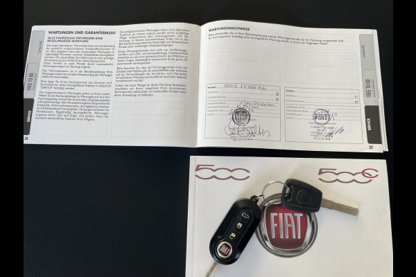 Fiat 500 1.0 Hybrid Airco - Cruise control - Open dak - Parkeersensoren achter - Mistlampen voor - Stuur leder - Stuur multifunctioneel - Bluetooth - Licht metalen velgen 15 inch