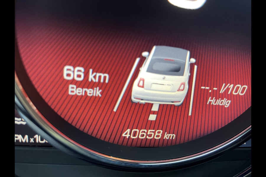 Fiat 500 1.0 Hybrid Airco - Cruise control - Open dak - Parkeersensoren achter - Mistlampen voor - Stuur leder - Stuur multifunctioneel - Bluetooth - Licht metalen velgen 15 inch