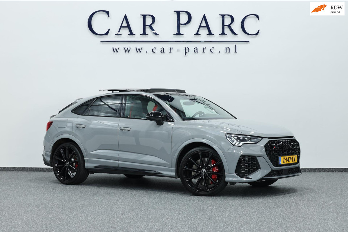 Audi RSQ3 Sportback 2.5 TFSI Quattro 400PK MATRIX+LED/VIRTUAL/PANO/LEER+S.VERWARMING/B&O/21"LMV/360/LINE/ACC/ECC/12 MDN GARANTIE!