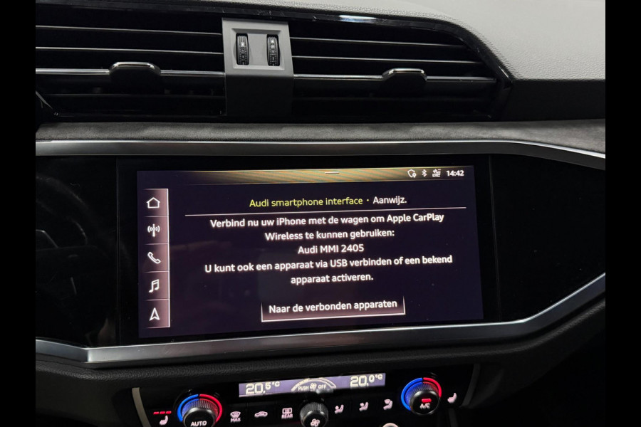 Audi RSQ3 Sportback 2.5 TFSI Quattro 400PK MATRIX+LED/VIRTUAL/PANO/LEER+S.VERWARMING/B&O/21"LMV/360/LINE/ACC/ECC/12 MDN GARANTIE!