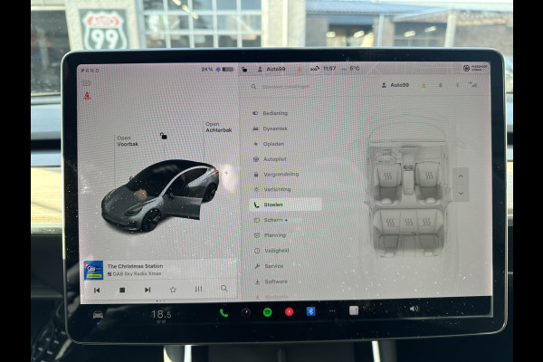 Tesla Model 3 Long Range AWD 75 kWh CLIMA / VOL LEDER / NAP / STOELVERWARMING