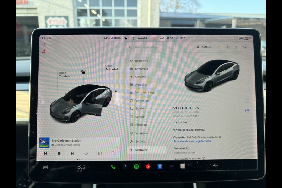Tesla Model 3 Long Range AWD 75 kWh CLIMA / VOL LEDER / NAP / STOELVERWARMING