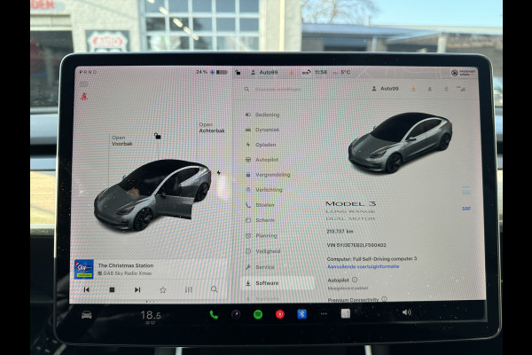 Tesla Model 3 Long Range AWD 75 kWh CLIMA / VOL LEDER / NAP / STOELVERWARMING