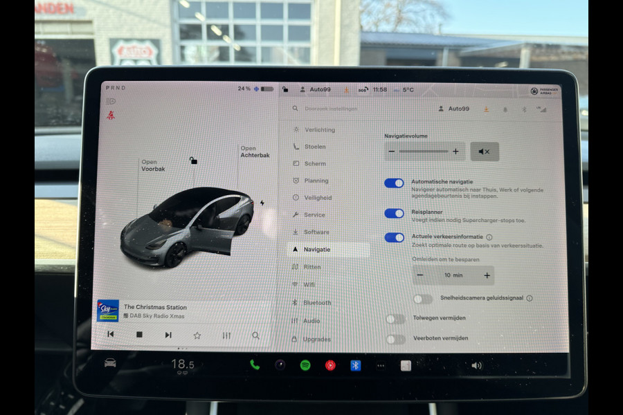 Tesla Model 3 Long Range AWD 75 kWh CLIMA / VOL LEDER / NAP / STOELVERWARMING