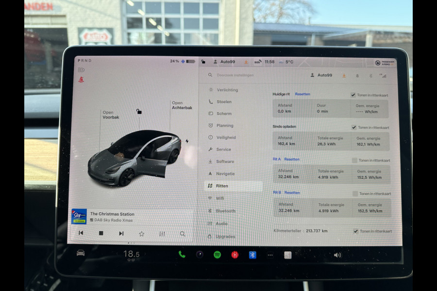 Tesla Model 3 Long Range AWD 75 kWh CLIMA / VOL LEDER / NAP / STOELVERWARMING