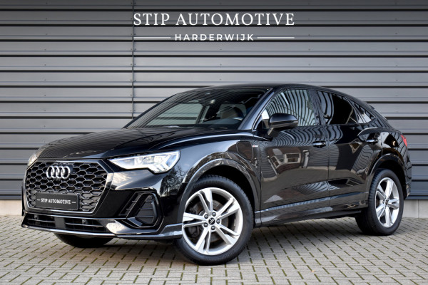 Audi Q3 Sportback 45 TFSI e S Line | 360 Camera | Lederen Bekleding | Black Optic | Sfeerverlichting | 3X S-Line | Stoelverwarming |