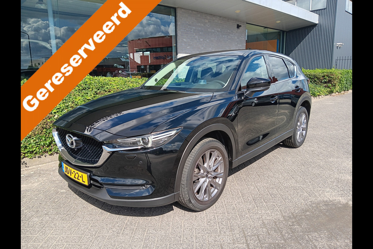 Mazda CX-5 2.0 SkyActiv-G 165 Luxury AUTOMAAT, Leder, Navi, Clima, Head-up, etc. incl. 12 MND BOVAGGARANTIE stoelkoeling voor, stoelverwarming voor én achter, zeer compleet!