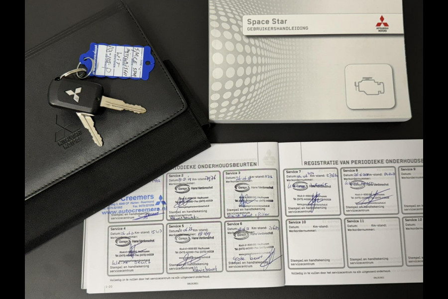 Mitsubishi Space Star 1.0 Intense Airco Elektrisch bedienbare spiegels en ramen voor/achter radio/CD 1e eigenaar!