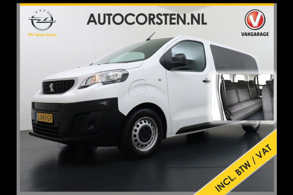 Peugeot e-Expert EV 50kWh 9-Persoons Airco Navi* Apple Carplay Android Auto Cruise Control 3 Zitrijen Dab+ Schuifdeur Privacy Glas Achterdeuren 1e Eigenaar Origineel Nederlandse Auto