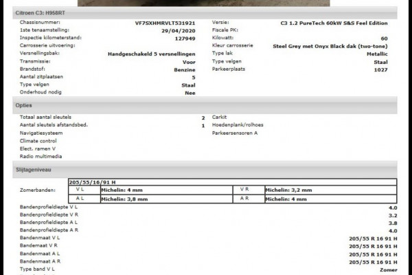 Citroën C3 1.2 82PK 5Drs. PureTech Feel Edition / Distributie vv bij 87.000km./ Airco-ecc. / Navigatie / Pdc.A / Apk 05-2026