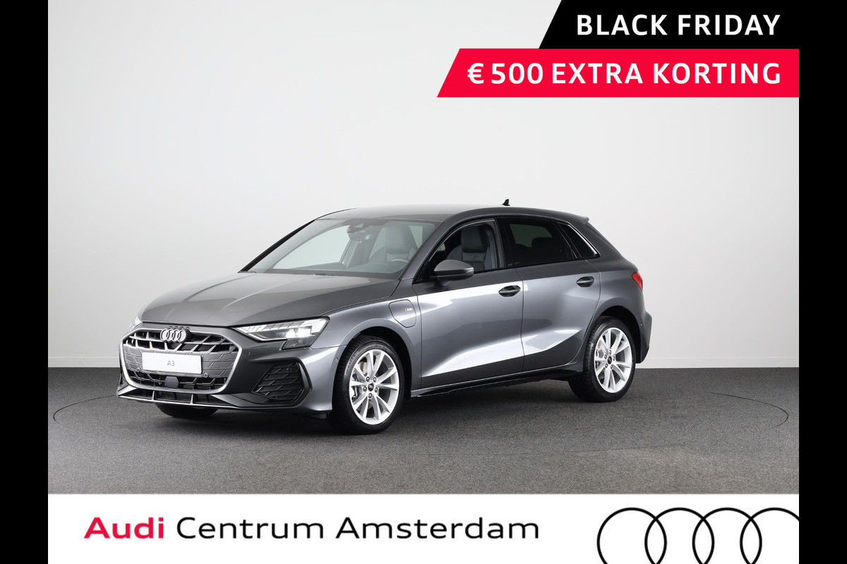 Audi A3 Sportback 40 TFSI e S edition 204pk | Verlengde garantie | Parkeercamera | Adaptieve cruise controle | Optiek pakket zwart Plus | Extra getint glas