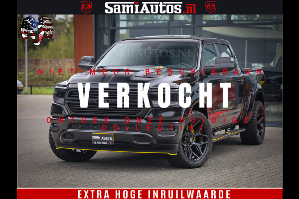 Dodge Ram 1500 GT EDITION | TRX PACK | VIRTUAL COCKPIT | HEAD-UP | ADAPTIVE CRUISE | 360 CAMERA | 5.7 HEMI V8 402PK | 4X4 | Comfortabele Dubbele Cabine met Royale 5 Zitplaatsen | BPM vrij | Nu Leverbaar uit Voorraad | Voorraad Nr 2437