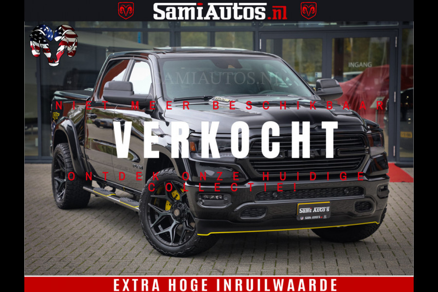 Dodge Ram 1500 GT EDITION | TRX PACK | VIRTUAL COCKPIT | HEAD-UP | ADAPTIVE CRUISE | 360 CAMERA | 5.7 HEMI V8 402PK | 4X4 | Comfortabele Dubbele Cabine met Royale 5 Zitplaatsen | BPM vrij | Nu Leverbaar uit Voorraad | Voorraad Nr 2437