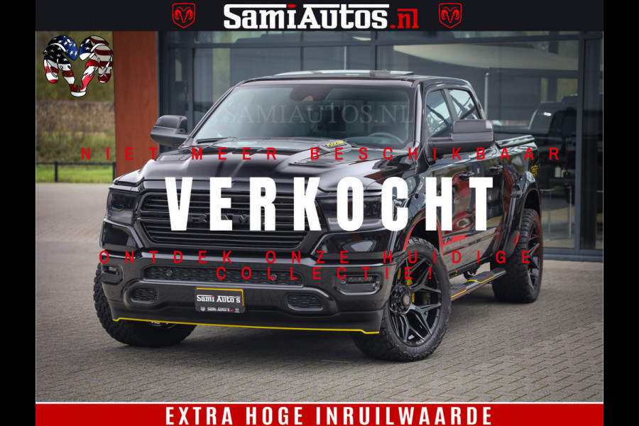 Dodge Ram 1500 GT EDITION | TRX PACK | VIRTUAL COCKPIT | HEAD-UP | ADAPTIVE CRUISE | 360 CAMERA | 5.7 HEMI V8 402PK | 4X4 | Comfortabele Dubbele Cabine met Royale 5 Zitplaatsen | BPM vrij | Nu Leverbaar uit Voorraad | Voorraad Nr 2437
