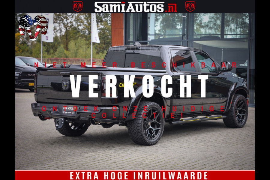 Dodge Ram 1500 GT EDITION | TRX PACK | VIRTUAL COCKPIT | HEAD-UP | ADAPTIVE CRUISE | 360 CAMERA | 5.7 HEMI V8 402PK | 4X4 | Comfortabele Dubbele Cabine met Royale 5 Zitplaatsen | BPM vrij | Nu Leverbaar uit Voorraad | Voorraad Nr 2437