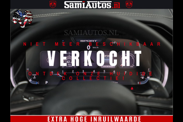 Dodge Ram 1500 GT EDITION | TRX PACK | VIRTUAL COCKPIT | HEAD-UP | ADAPTIVE CRUISE | 360 CAMERA | 5.7 HEMI V8 402PK | 4X4 | Comfortabele Dubbele Cabine met Royale 5 Zitplaatsen | BPM vrij | Nu Leverbaar uit Voorraad | Voorraad Nr 2437