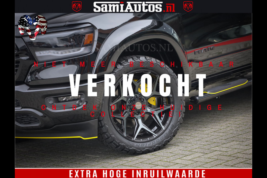 Dodge Ram 1500 GT EDITION | TRX PACK | VIRTUAL COCKPIT | HEAD-UP | ADAPTIVE CRUISE | 360 CAMERA | 5.7 HEMI V8 402PK | 4X4 | Comfortabele Dubbele Cabine met Royale 5 Zitplaatsen | BPM vrij | Nu Leverbaar uit Voorraad | Voorraad Nr 2437