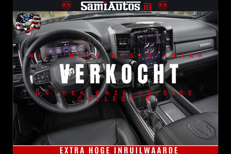 Dodge Ram 1500 GT EDITION | TRX PACK | VIRTUAL COCKPIT | HEAD-UP | ADAPTIVE CRUISE | 360 CAMERA | 5.7 HEMI V8 402PK | 4X4 | Comfortabele Dubbele Cabine met Royale 5 Zitplaatsen | BPM vrij | Nu Leverbaar uit Voorraad | Voorraad Nr 2437