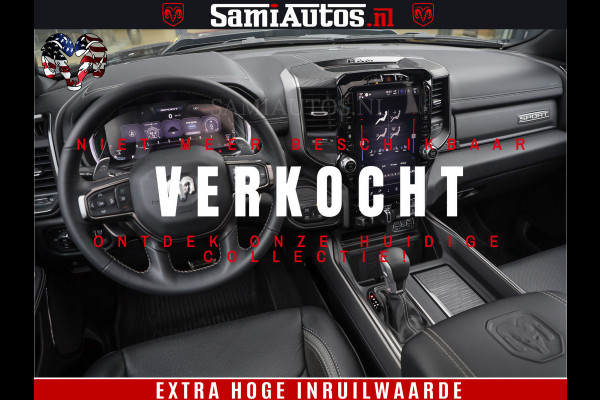 Dodge Ram 1500 GT EDITION | TRX PACK | VIRTUAL COCKPIT | HEAD-UP | ADAPTIVE CRUISE | 360 CAMERA | 5.7 HEMI V8 402PK | 4X4 | Comfortabele Dubbele Cabine met Royale 5 Zitplaatsen | BPM vrij | Nu Leverbaar uit Voorraad | Voorraad Nr 2437