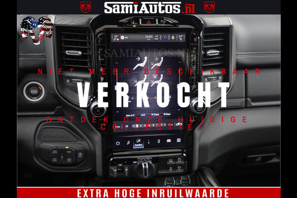 Dodge Ram 1500 GT EDITION | TRX PACK | VIRTUAL COCKPIT | HEAD-UP | ADAPTIVE CRUISE | 360 CAMERA | 5.7 HEMI V8 402PK | 4X4 | Comfortabele Dubbele Cabine met Royale 5 Zitplaatsen | BPM vrij | Nu Leverbaar uit Voorraad | Voorraad Nr 2437