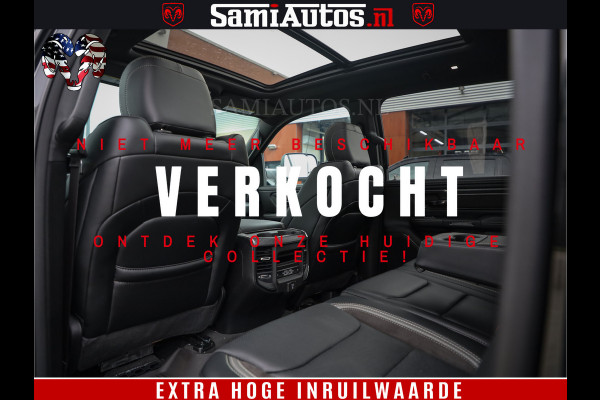 Dodge Ram 1500 GT EDITION | TRX PACK | VIRTUAL COCKPIT | HEAD-UP | ADAPTIVE CRUISE | 360 CAMERA | 5.7 HEMI V8 402PK | 4X4 | Comfortabele Dubbele Cabine met Royale 5 Zitplaatsen | BPM vrij | Nu Leverbaar uit Voorraad | Voorraad Nr 2437