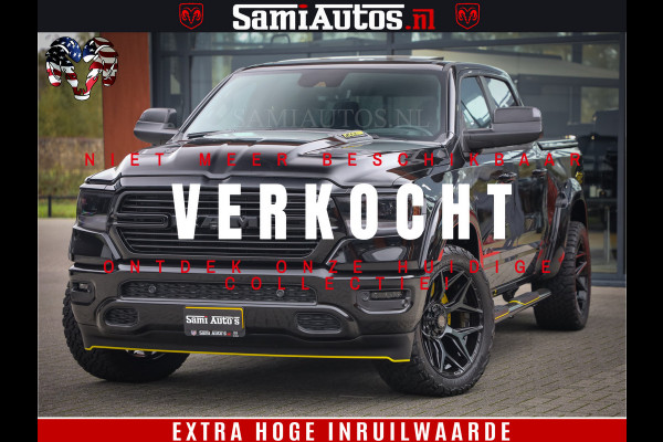 Dodge Ram 1500 GT EDITION | TRX PACK | VIRTUAL COCKPIT | HEAD-UP | ADAPTIVE CRUISE | 360 CAMERA | 5.7 HEMI V8 402PK | 4X4 | Comfortabele Dubbele Cabine met Royale 5 Zitplaatsen | BPM vrij | Nu Leverbaar uit Voorraad | Voorraad Nr 2437