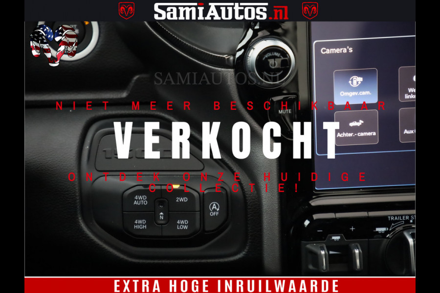 Dodge Ram 1500 GT EDITION | TRX PACK | VIRTUAL COCKPIT | HEAD-UP | ADAPTIVE CRUISE | 360 CAMERA | 5.7 HEMI V8 402PK | 4X4 | Comfortabele Dubbele Cabine met Royale 5 Zitplaatsen | BPM vrij | Nu Leverbaar uit Voorraad | Voorraad Nr 2437