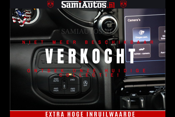Dodge Ram 1500 GT EDITION | TRX PACK | VIRTUAL COCKPIT | HEAD-UP | ADAPTIVE CRUISE | 360 CAMERA | 5.7 HEMI V8 402PK | 4X4 | Comfortabele Dubbele Cabine met Royale 5 Zitplaatsen | BPM vrij | Nu Leverbaar uit Voorraad | Voorraad Nr 2437