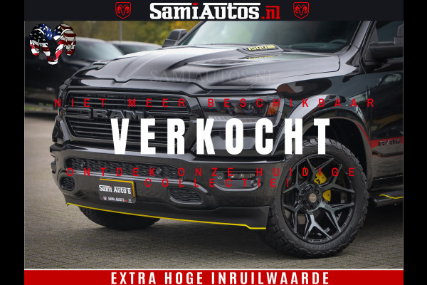 Dodge Ram 1500 GT EDITION | TRX PACK | VIRTUAL COCKPIT | HEAD-UP | ADAPTIVE CRUISE | 360 CAMERA | 5.7 HEMI V8 402PK | 4X4 | Comfortabele Dubbele Cabine met Royale 5 Zitplaatsen | BPM vrij | Nu Leverbaar uit Voorraad | Voorraad Nr 2437