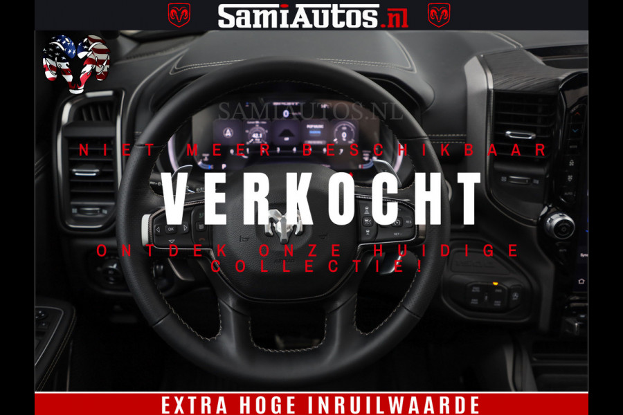 Dodge Ram 1500 GT EDITION | TRX PACK | VIRTUAL COCKPIT | HEAD-UP | ADAPTIVE CRUISE | 360 CAMERA | 5.7 HEMI V8 402PK | 4X4 | Comfortabele Dubbele Cabine met Royale 5 Zitplaatsen | BPM vrij | Nu Leverbaar uit Voorraad | Voorraad Nr 2437