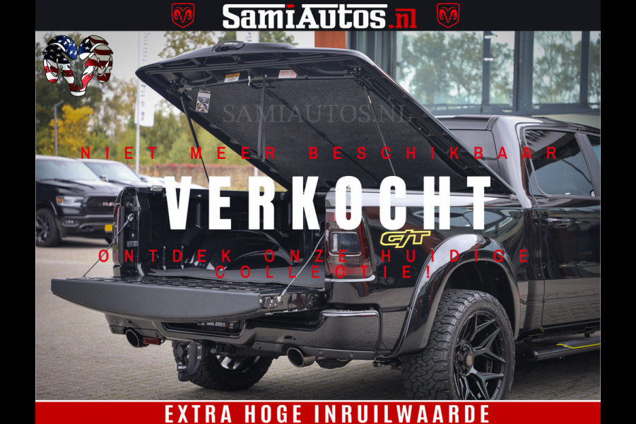 Dodge Ram 1500 GT EDITION | TRX PACK | VIRTUAL COCKPIT | HEAD-UP | ADAPTIVE CRUISE | 360 CAMERA | 5.7 HEMI V8 402PK | 4X4 | Comfortabele Dubbele Cabine met Royale 5 Zitplaatsen | BPM vrij | Nu Leverbaar uit Voorraad | Voorraad Nr 2437