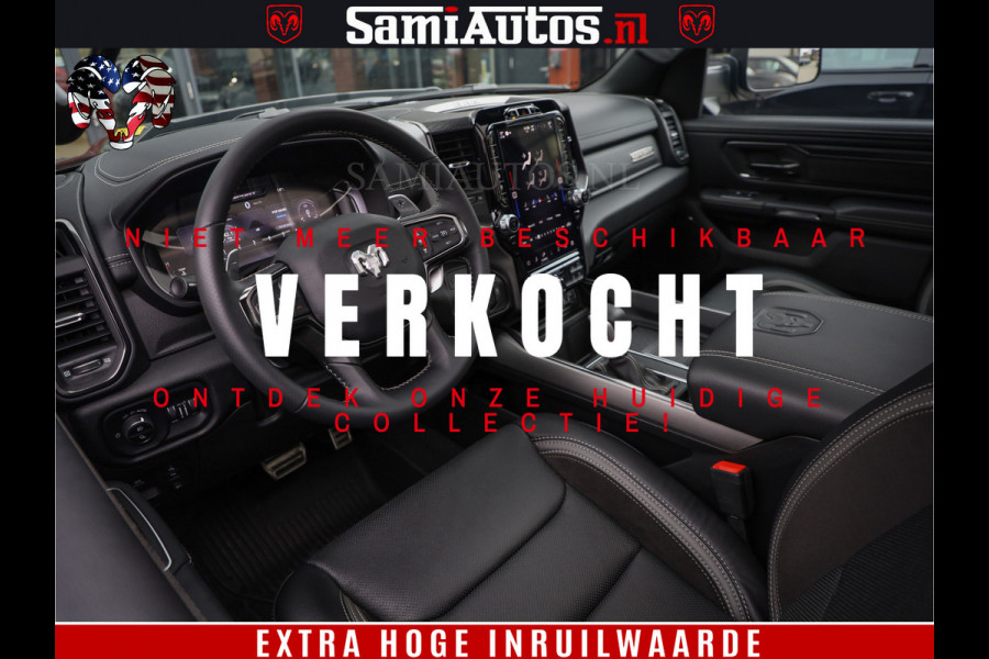 Dodge Ram 1500 GT EDITION | TRX PACK | VIRTUAL COCKPIT | HEAD-UP | ADAPTIVE CRUISE | 360 CAMERA | 5.7 HEMI V8 402PK | 4X4 | Comfortabele Dubbele Cabine met Royale 5 Zitplaatsen | BPM vrij | Nu Leverbaar uit Voorraad | Voorraad Nr 2437