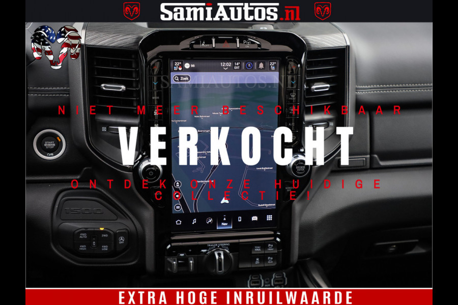 Dodge Ram 1500 GT EDITION | TRX PACK | VIRTUAL COCKPIT | HEAD-UP | ADAPTIVE CRUISE | 360 CAMERA | 5.7 HEMI V8 402PK | 4X4 | Comfortabele Dubbele Cabine met Royale 5 Zitplaatsen | BPM vrij | Nu Leverbaar uit Voorraad | Voorraad Nr 2437