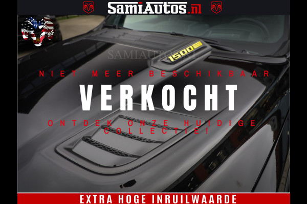 Dodge Ram 1500 GT EDITION | TRX PACK | VIRTUAL COCKPIT | HEAD-UP | ADAPTIVE CRUISE | 360 CAMERA | 5.7 HEMI V8 402PK | 4X4 | Comfortabele Dubbele Cabine met Royale 5 Zitplaatsen | BPM vrij | Nu Leverbaar uit Voorraad | Voorraad Nr 2437