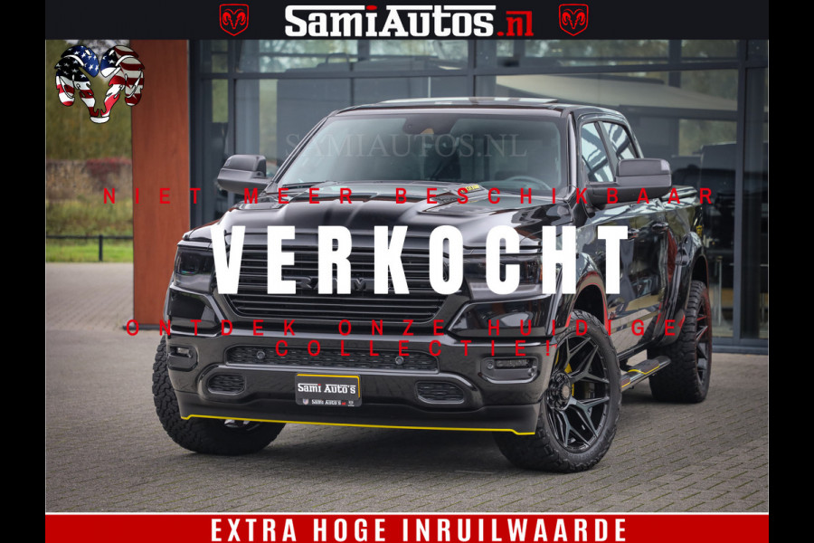 Dodge Ram 1500 GT EDITION | TRX PACK | VIRTUAL COCKPIT | HEAD-UP | ADAPTIVE CRUISE | 360 CAMERA | 5.7 HEMI V8 402PK | 4X4 | Comfortabele Dubbele Cabine met Royale 5 Zitplaatsen | BPM vrij | Nu Leverbaar uit Voorraad | Voorraad Nr 2437
